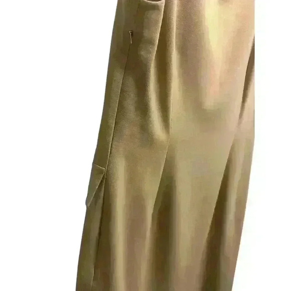 Bloomingdale’s- Women Tan Cap Sleeve Midi Dress. Size:14P - Picture 3 of 4